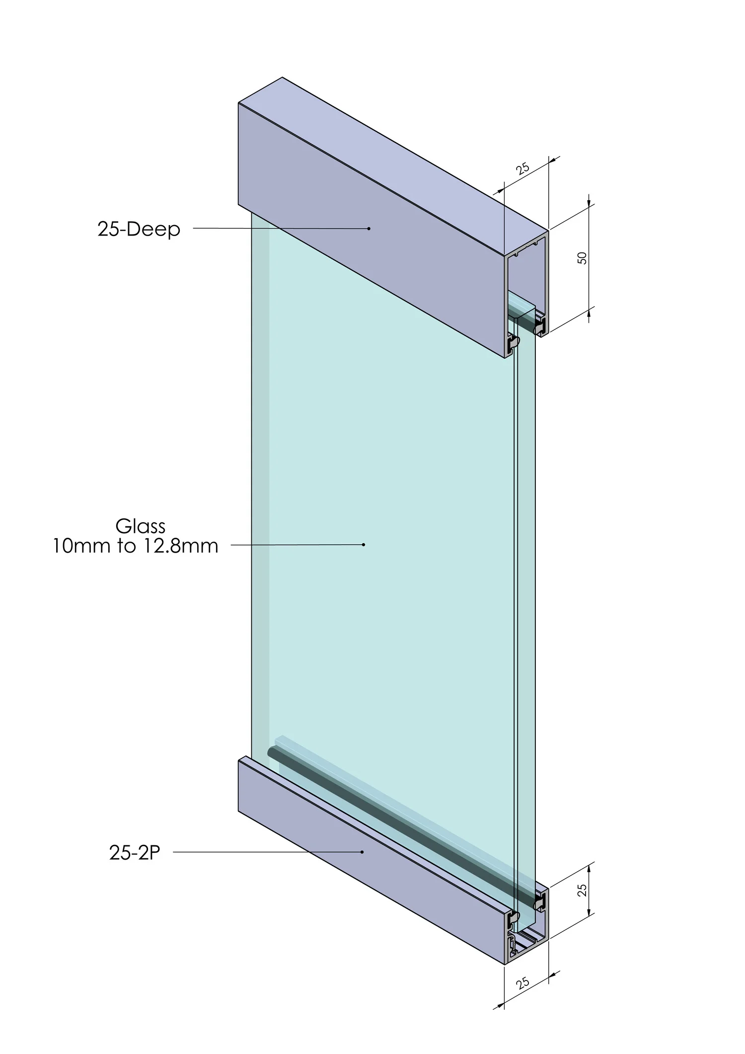 25 deep glass partitions screen
