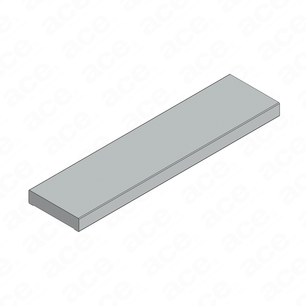 single aluminium profile for glass partitioning