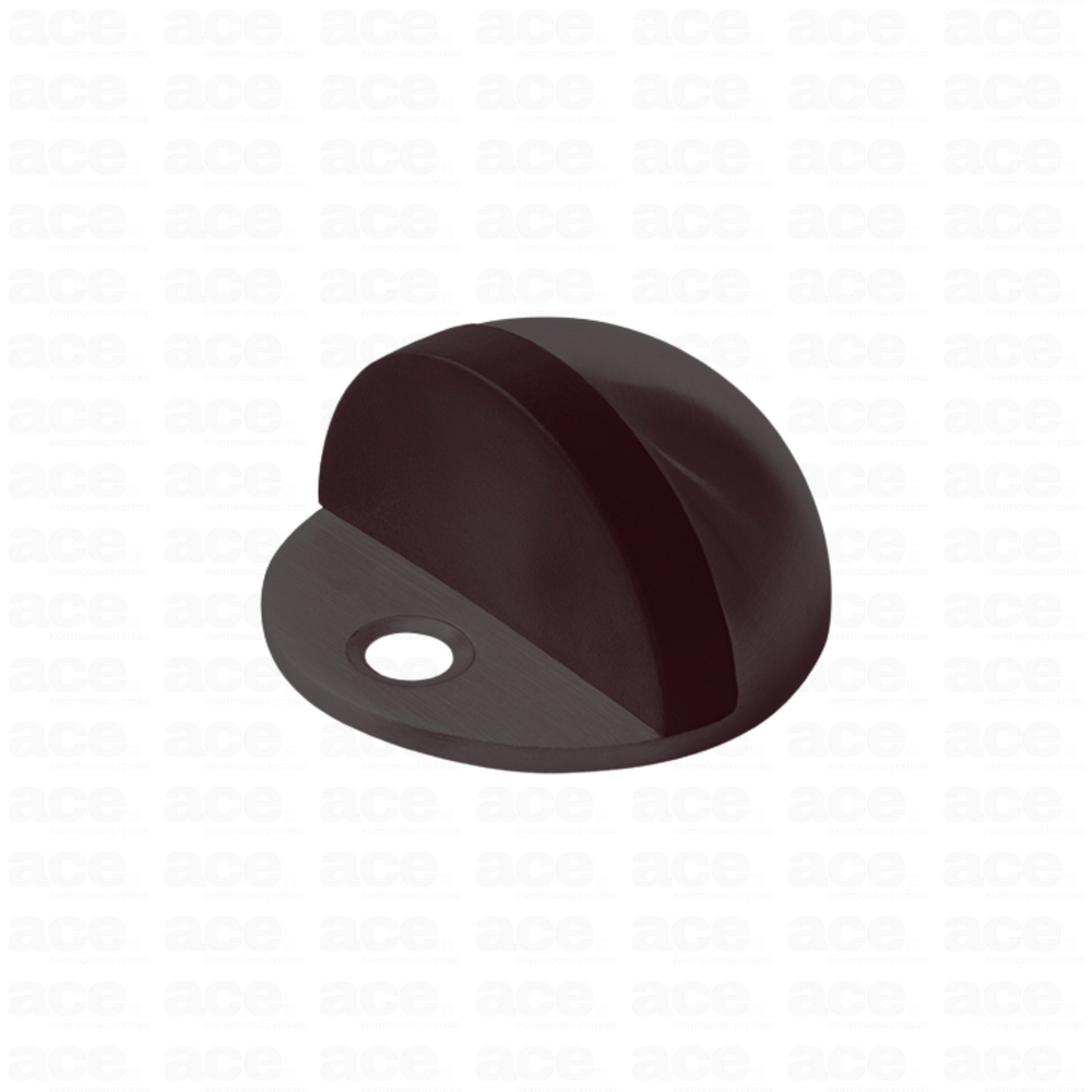 oval door stop black