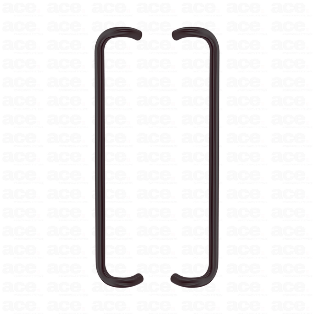 cranked pull handle black