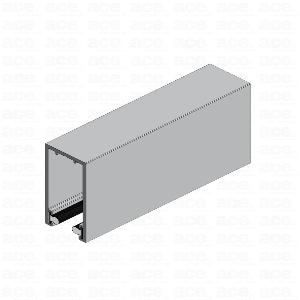 30-Deep - 50mm Deep Aluminium Profile / U Channel For Single Glazed Partition